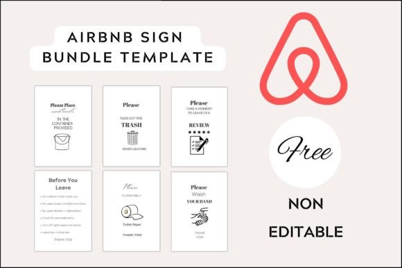 Airbnb Sign Bundle Templates - Volume 1 Review