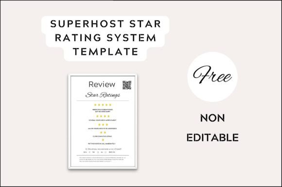 Airbnb Superhost Star Rating: Freebies & Graphics