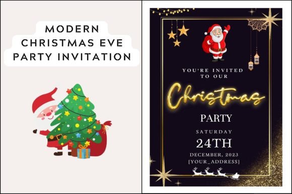Christmas Eve Party Invitation Template: Graphics for Templates