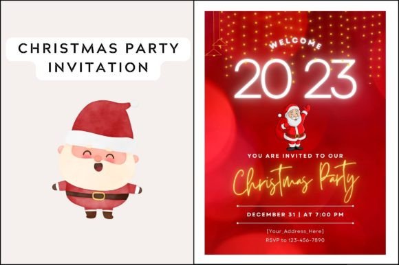 Christmas Party Invitation Sharable: Graphics & Freebies