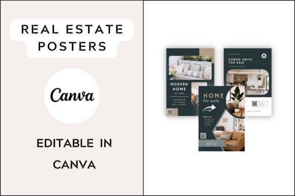 Commercial Poster for Realtors: Graphics & Print Templates