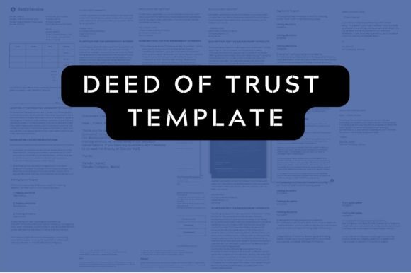 Deed of Trust Template: Graphics for Business