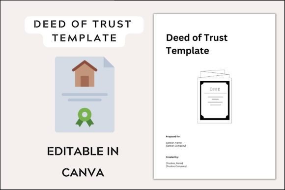 Deed of Trust Template: Premium Graphics for Branding