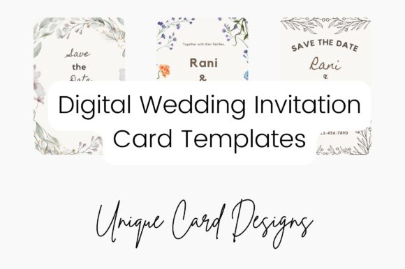 Digital Wedding Invitation Card Graphics