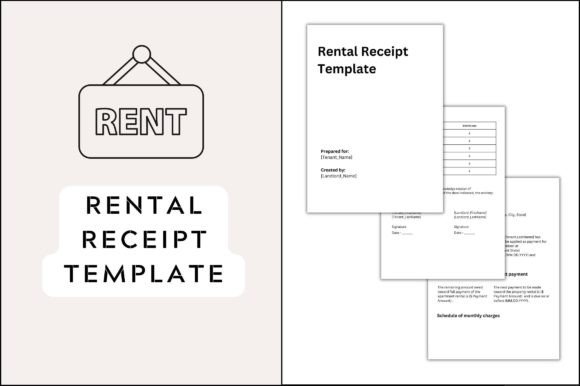 Editable Rental Receipt Template: Essential Graphics for Crafters