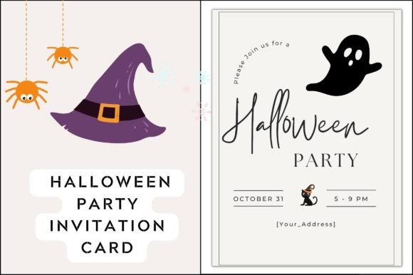 Halloween Party Invitations: Graphics & Templates