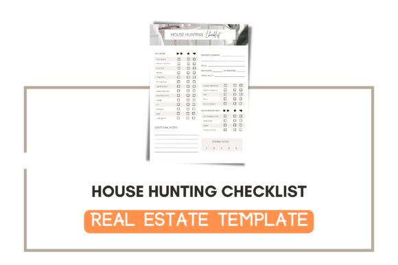 House Hunting Checklist Template Graphics Review