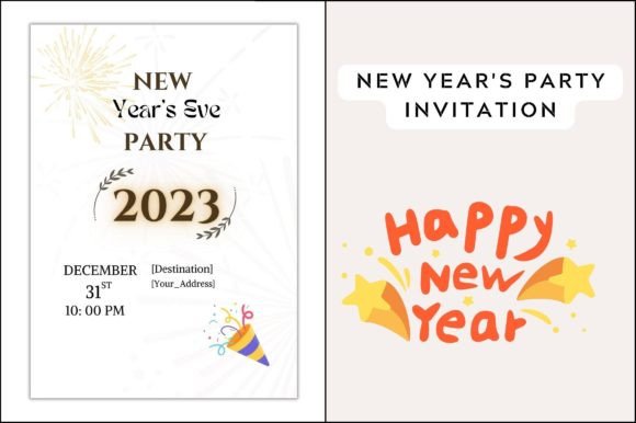 New Year Party Invite: Fresh Graphics & Templates