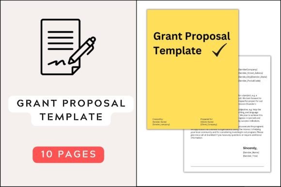 One Page Grant Proposal Template: Graphics for Graphic Templates