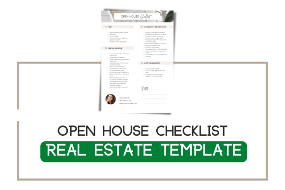 Open House Checklist Template: Graphics for Graphic Templates