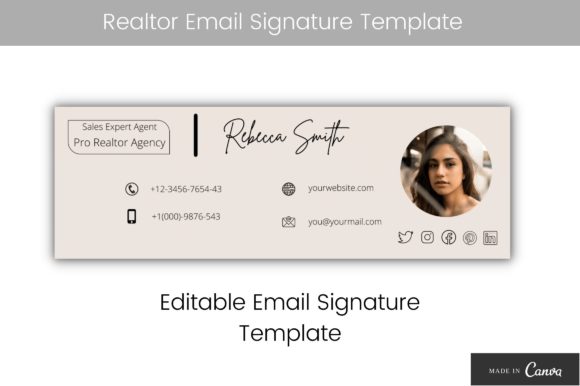 Real Estate Email Signature Template: Graphics & Email Templates