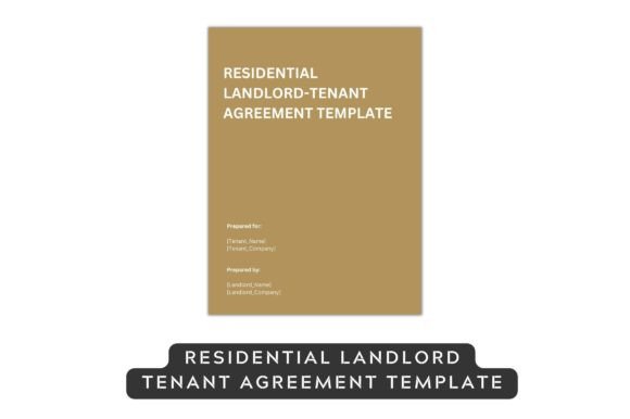 Residential Landlord Tenant Contract PDF: Graphics for Templates