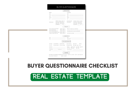 Review: Editable Buyer Questionnaire Checklist