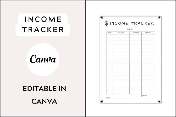 Review: Editable Income Tracker Template for Designers