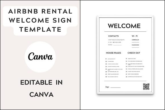 Reviewing the Airbnb Welcome Sign Template for Stitchers