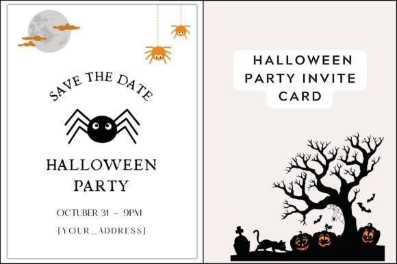 Scary Halloween Invitations: Bold Graphics & Templates